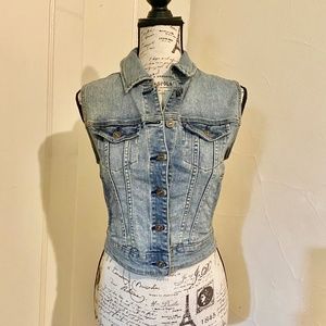 Just USA Retro Denim Vest | Small